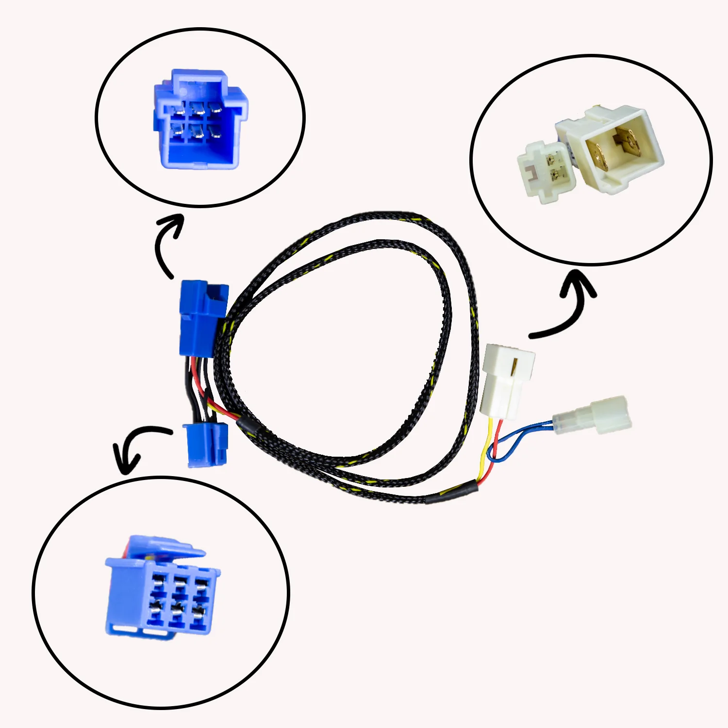 43-0401 2007-08 Yamaha R1 Keyswitch Elimination Harness - Image 2